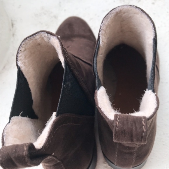 Chelsea Brown Winter Wool Suede Boots - Picture 8 of 12